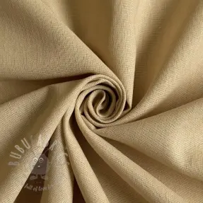 Cotton fabric with linen PREMIUM sand