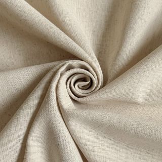 Cotton fabric with linen PREMIUM light sand