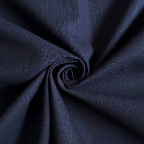 Cotton fabric with linen PREMIUM dark blue