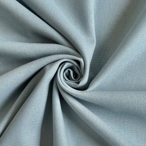 Cotton fabric with linen PREMIUM ocean blue