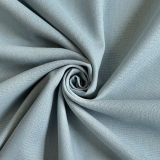 Cotton fabric with linen PREMIUM ocean blue