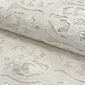 Cotton fabric EMBROIDERY Blanchette design A