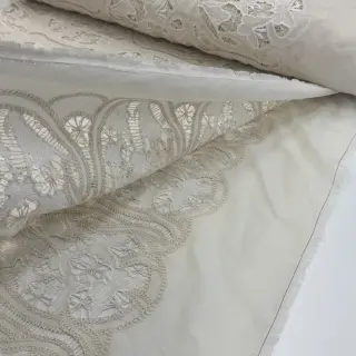 Cotton fabric EMBROIDERY Blanchette design A