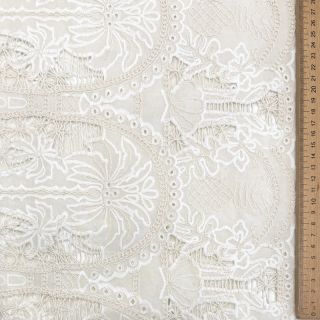 Cotton fabric EMBROIDERY Blanchette design B