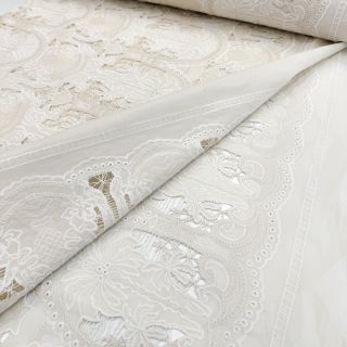 Cotton fabric EMBROIDERY Blanchette design B