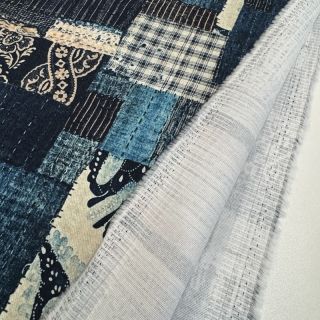 Cotton fabric TWILL DENIM Mix print design B