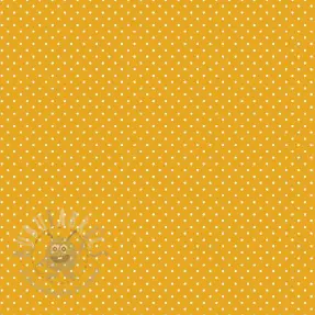 Cotton fabric Petit dots yellow