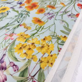 Outdoor decoration fabric teflon Wildflower Sunny Field