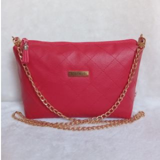 Faux leather KARIA rouge