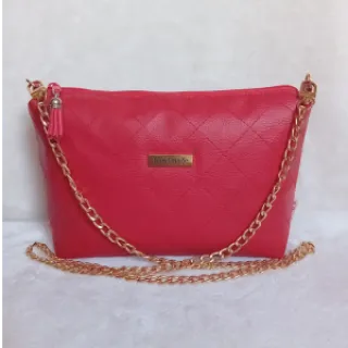 Faux leather KARIA rouge