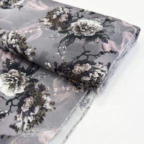 Viscose Lilly design E digital print