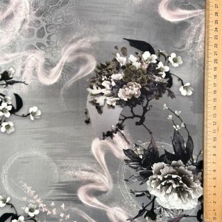 Viscose Lilly design E digital print