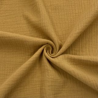 Double gauze/muslin UNI 150 old yellow