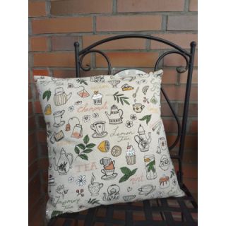 Decoration fabric Linenlook Herbal tea party