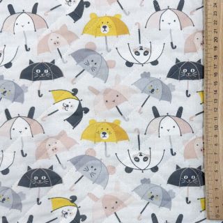 Cotton fabric QUILTING Parapluie perle