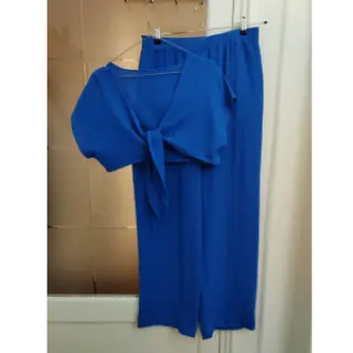 Double gauze/muslin cobalt