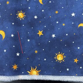 Decoration fabric premium GLOW IN THE DARK Starry night 2nd class