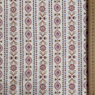 Cotton fabric Motif stripe off white digital print