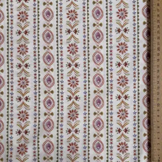 Cotton fabric Motif stripe off white digital print