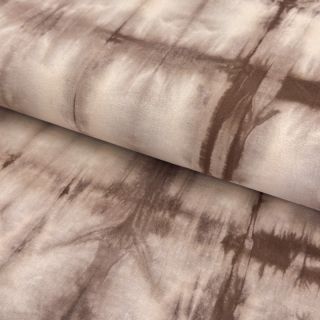 Cotton fabric HAND TIE DYE mauve