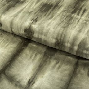 Cotton fabric HAND TIE DYE camo green