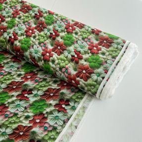 Viscose RAYON POPLIN Knitted design E digital print
