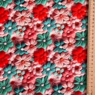 Viscose RAYON POPLIN Knitted design D digital print