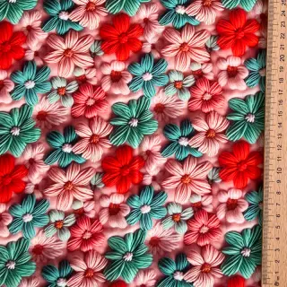 Viscose RAYON POPLIN Knitted design D digital print