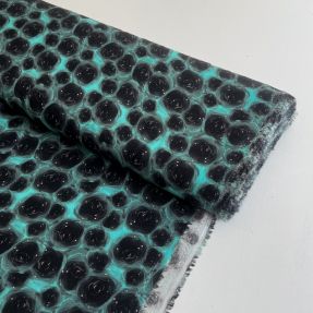 Viscose RAYON POPLIN Black holes design C digital print