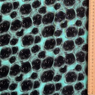 Viscose RAYON POPLIN Black holes design C digital print