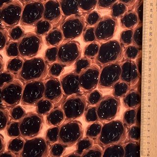 Viscose RAYON POPLIN Black holes design B digital print