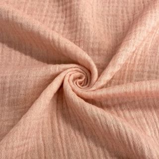 Double gauze/muslin MELANGE pink