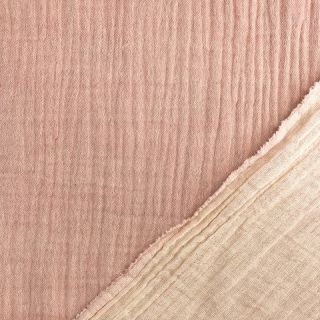 Double gauze/muslin MELANGE pink