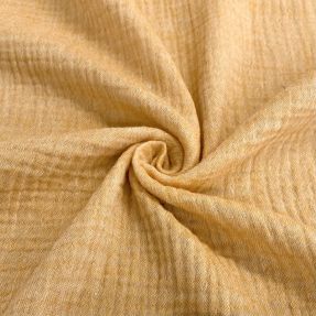 Double gauze/muslin MELANGE ochre