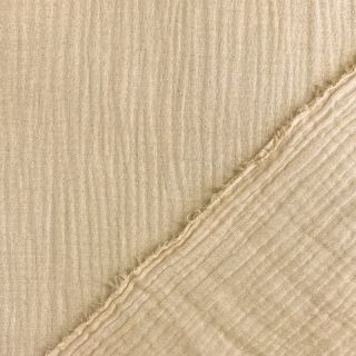 Double gauze/muslin MELANGE sand
