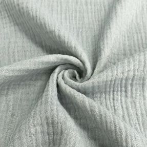 Double gauze/muslin MELANGE light blue
