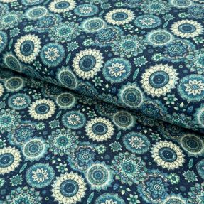 Jersey VISCOSE LYCRA HEAVY Fleur design A digital print