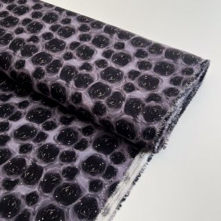 Viscose RAYON POPLIN Black holes design D digital print