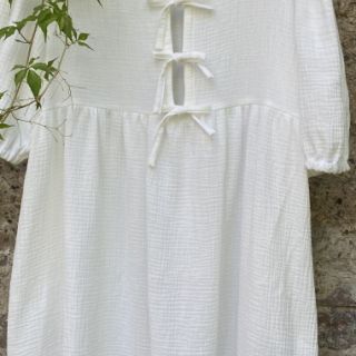 Double gauze/muslin ecru ORGANIC