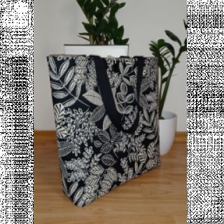 Decoration fabric jacquard Valerian allover noir