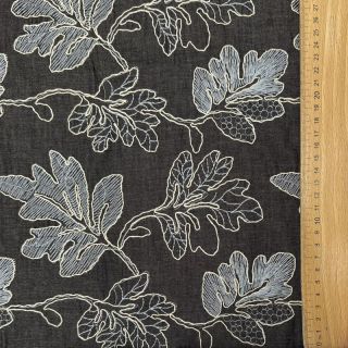 Cotton fabric JEANS EMBROIDERY Lisa design D