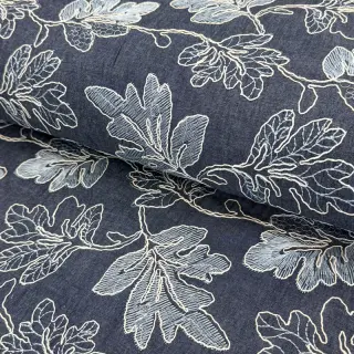 Cotton fabric JEANS EMBROIDERY Lisa design B