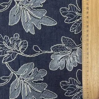 Cotton fabric JEANS EMBROIDERY Lisa design B