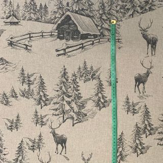 Decoration fabric Linenlook Angel story