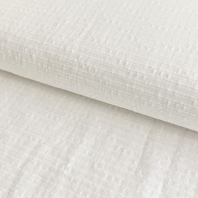 Cotton fabric DOBBY Nela white