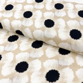 Linen viscose Waxflower design B digital print
