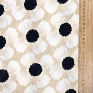 Linen viscose Waxflower design B digital print
