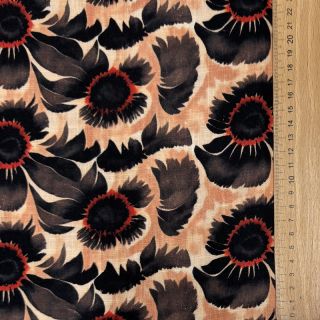 Linen viscose Sunlower design B digital print