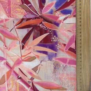 Linen viscose Bamboo digital print