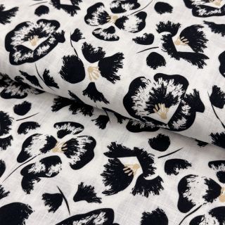 Linen viscose Cayena design A digital print